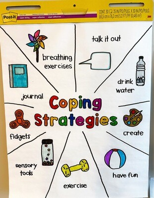 Coping Skills Traceable Anchor Chart