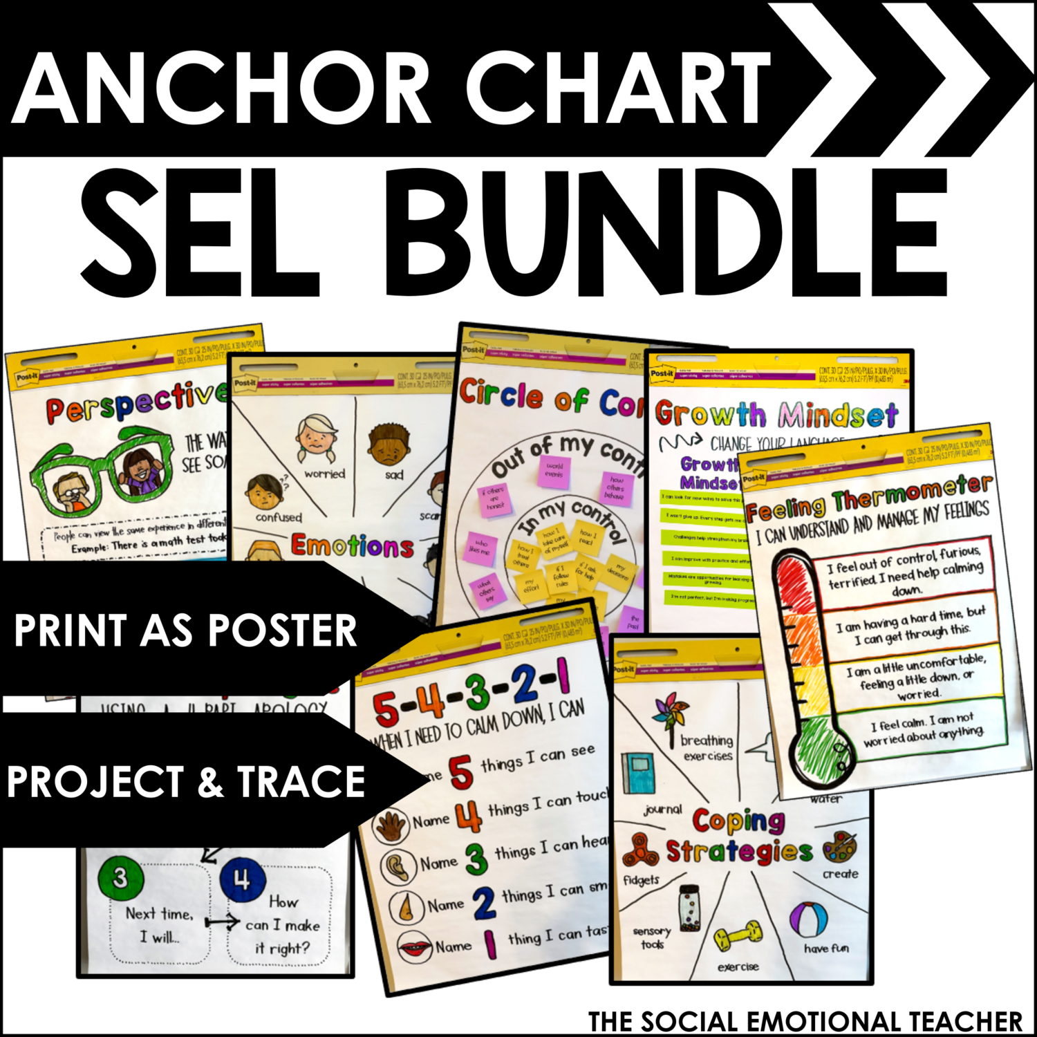 Social Emotional Anchor Charts - Growing Bundle