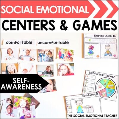 Self-Awareness SEL Centers &amp; Games for Primary Grades
