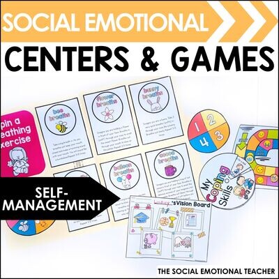 Self-Management SEL Centers &amp; Games for Primary Grades