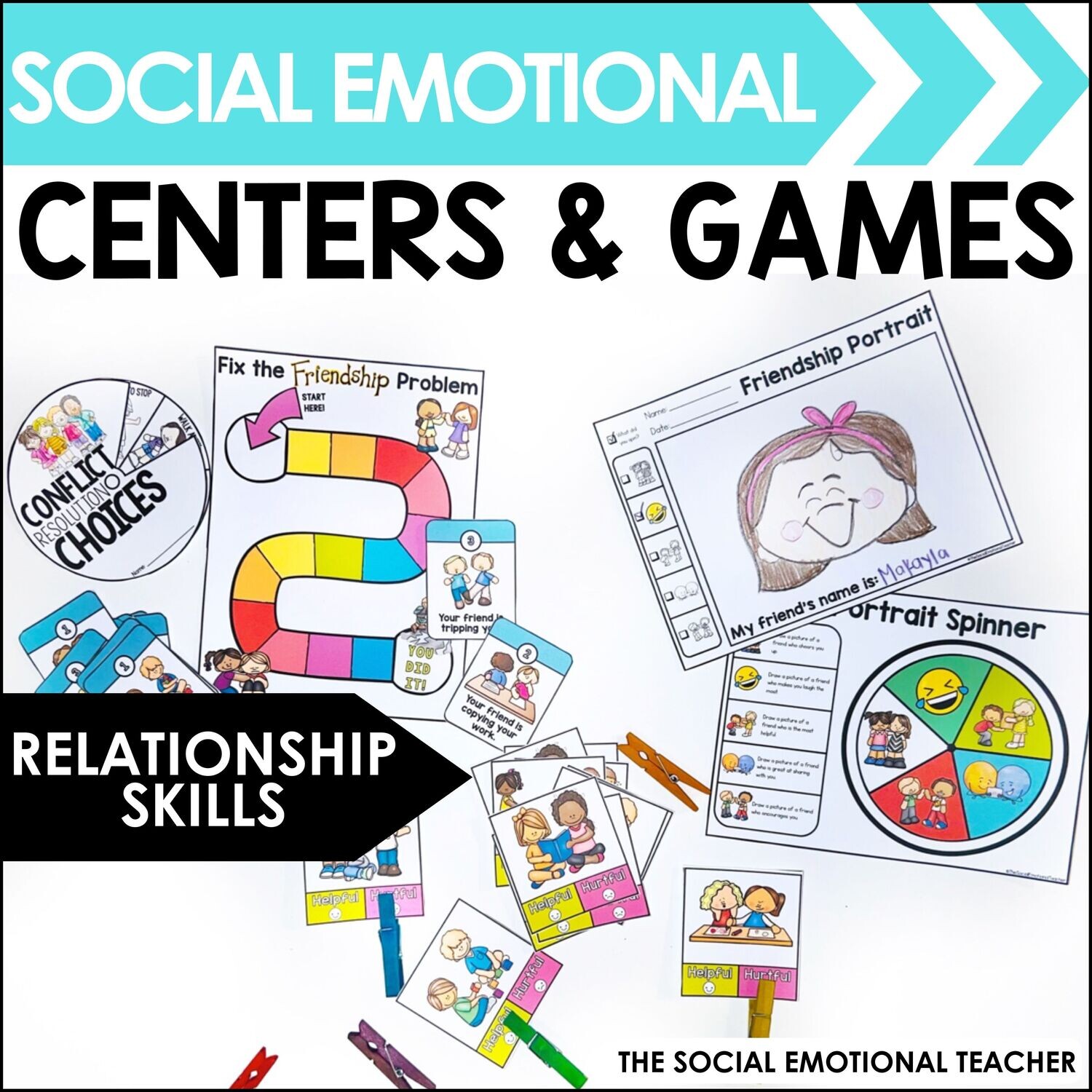 Relationship Skills SEL Centers &amp; Games for Primary Grades