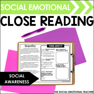 Social Emotional Close Reading: Social Awareness