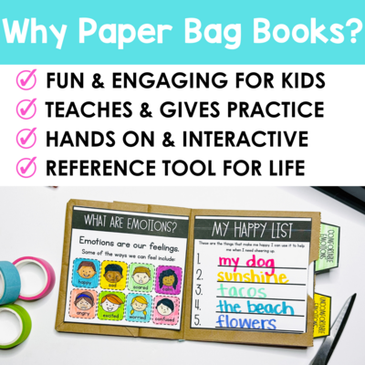 Emotions Paper Bag Book for Social Emotional Learning