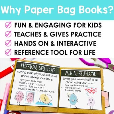 Self Love Paper Bag Book - Social Emotional Learning Self Love Activities