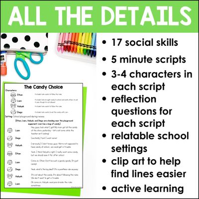 Social Skills Scripts for Reader's Theater
