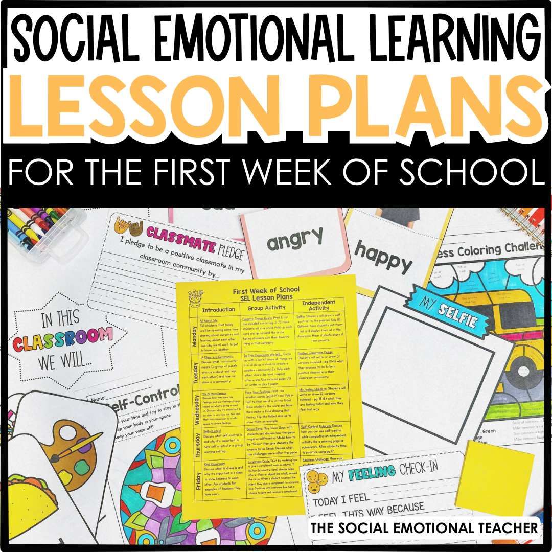 First Week of School SEL Lesson Plans