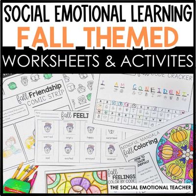 Fall Social Emotional Learning Activity Sheets