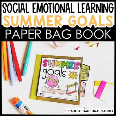 Summer Goals Paper Bag Book Craft Activity