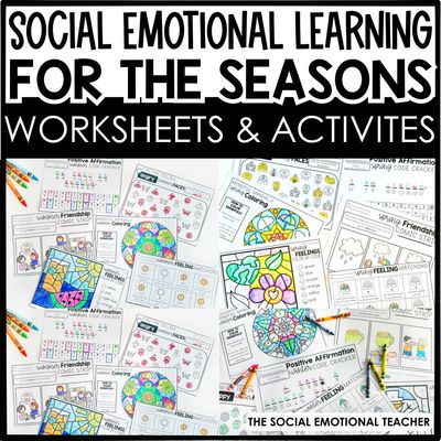 Social Emotional Learning Activity Sheets Seasonal Bundle