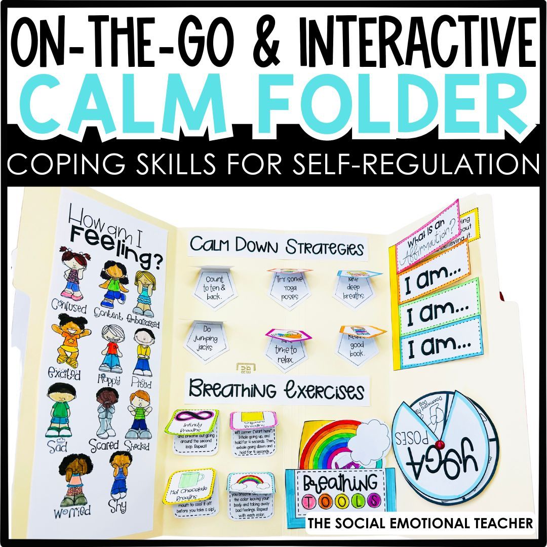 Calm Folder Mindfulness Strategy &amp; Activities Interactive Folder Lap Book
