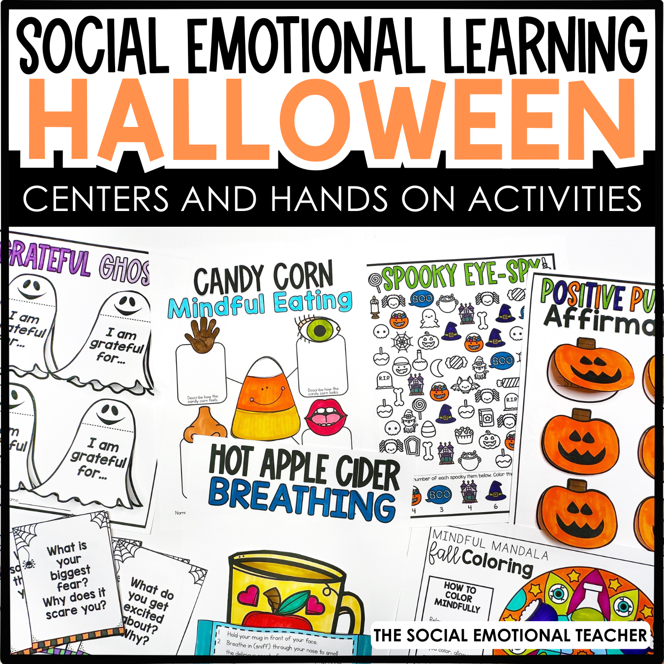 Halloween Social Emotional Learning &amp; Mindfulness Centers, Activities, &amp; Crafts