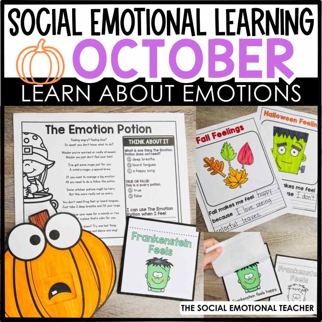 Social Emotional Learning for October: Emotions | Halloween SEL