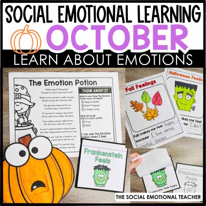 Social Emotional Learning for October: Emotions | Halloween SEL