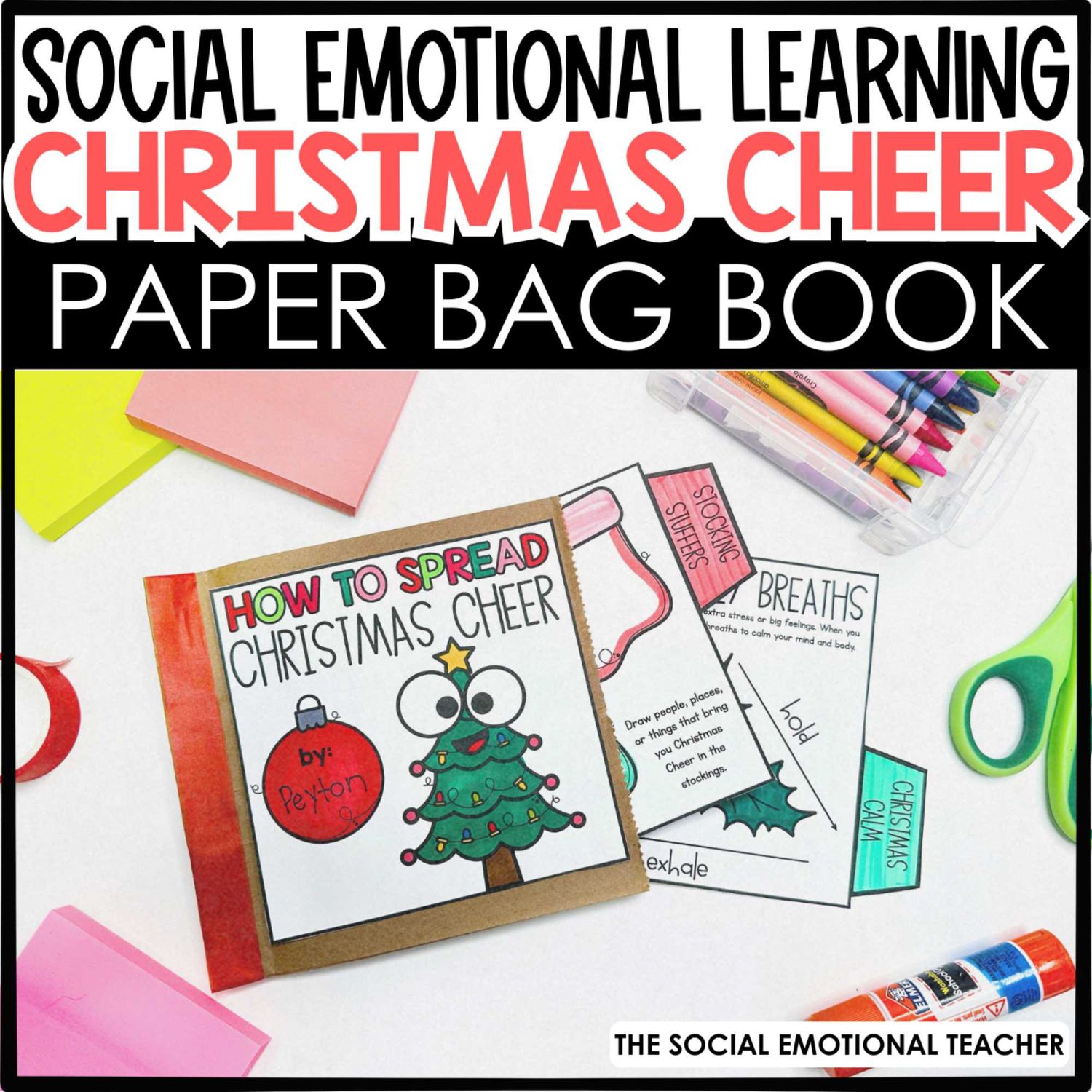 Christmas Cheer Craft - Paper Bag Book