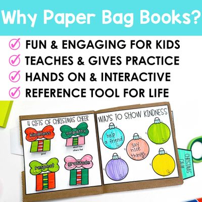 Christmas Cheer Craft - Paper Bag Book