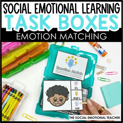 Emotion Matching Task Card Box for SEL