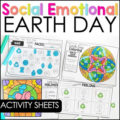 Earth Day Social Emotional Learning Activity Sheets