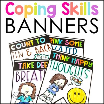 Coping Skills Pennant Banners