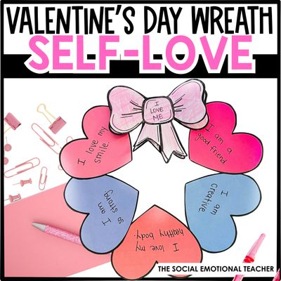 Valentine's Day Self-Love Wreath Craft