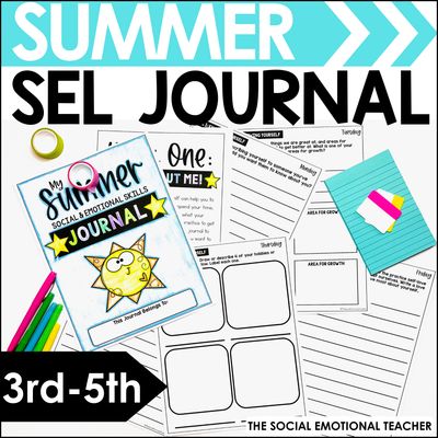 Summer Social Emotional Learning Journal 3rd-5th Grade