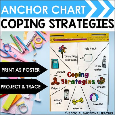 Coping Skills Traceable Anchor Chart