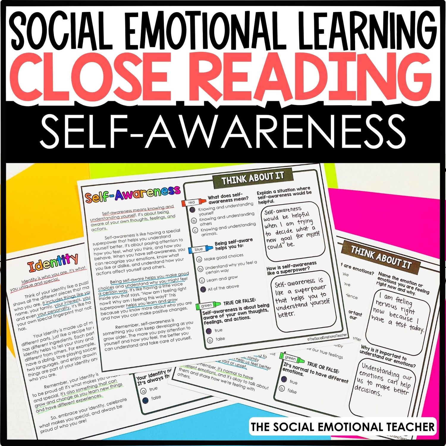 Social Emotional Close Reading: Self-Awareness