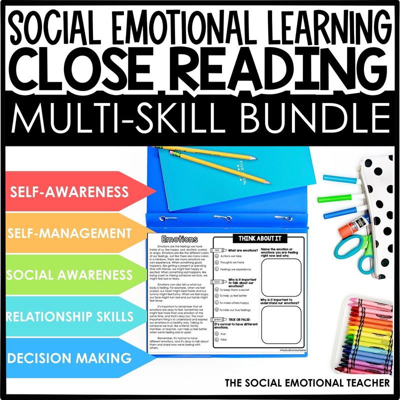 Social Emotional Close Reading Passages Bundle