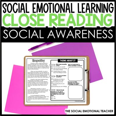Social Emotional Close Reading: Social Awareness