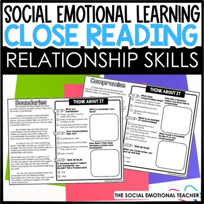 Social Emotional Close Reading: Relationship Skills