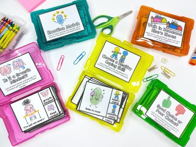 Social Emotional Learning Task Card Boxes Mega Growing Bundle