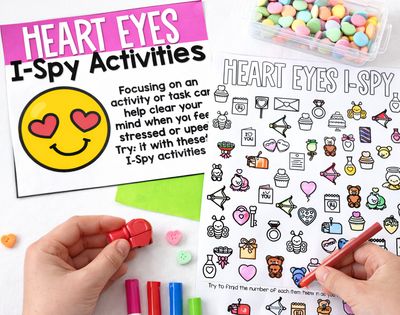 I Spy Worksheets for Early Finishers - Holiday Theme Search &amp; Find