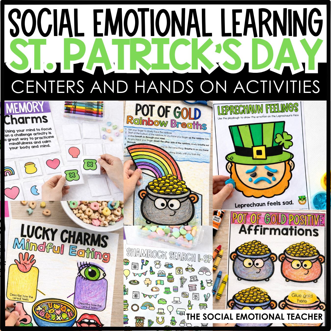 St. Patrick’s Day Social Emotional Learning Centers | Mindfulness &amp; Calm Down Activities