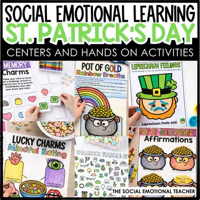 St. Patrick’s Day Social Emotional Learning Centers | Mindfulness &amp; Calm Down Activities