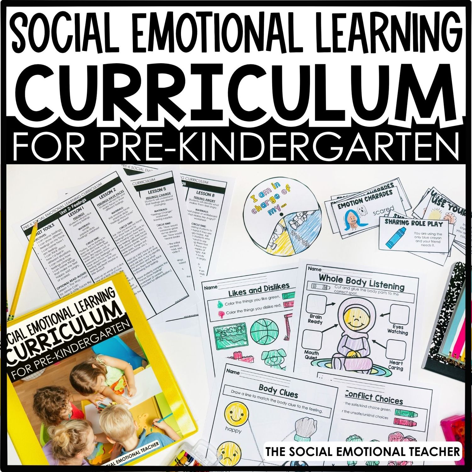 Social Emotional Learning Curriculum for Pre-K, Kindergarten, Preschool