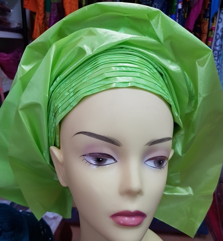 Headwrap - lime green ready made