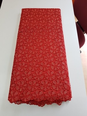 Lace fabric - Red