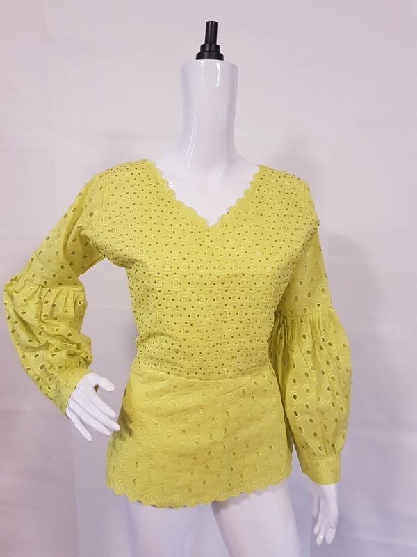 Lime green dry lace