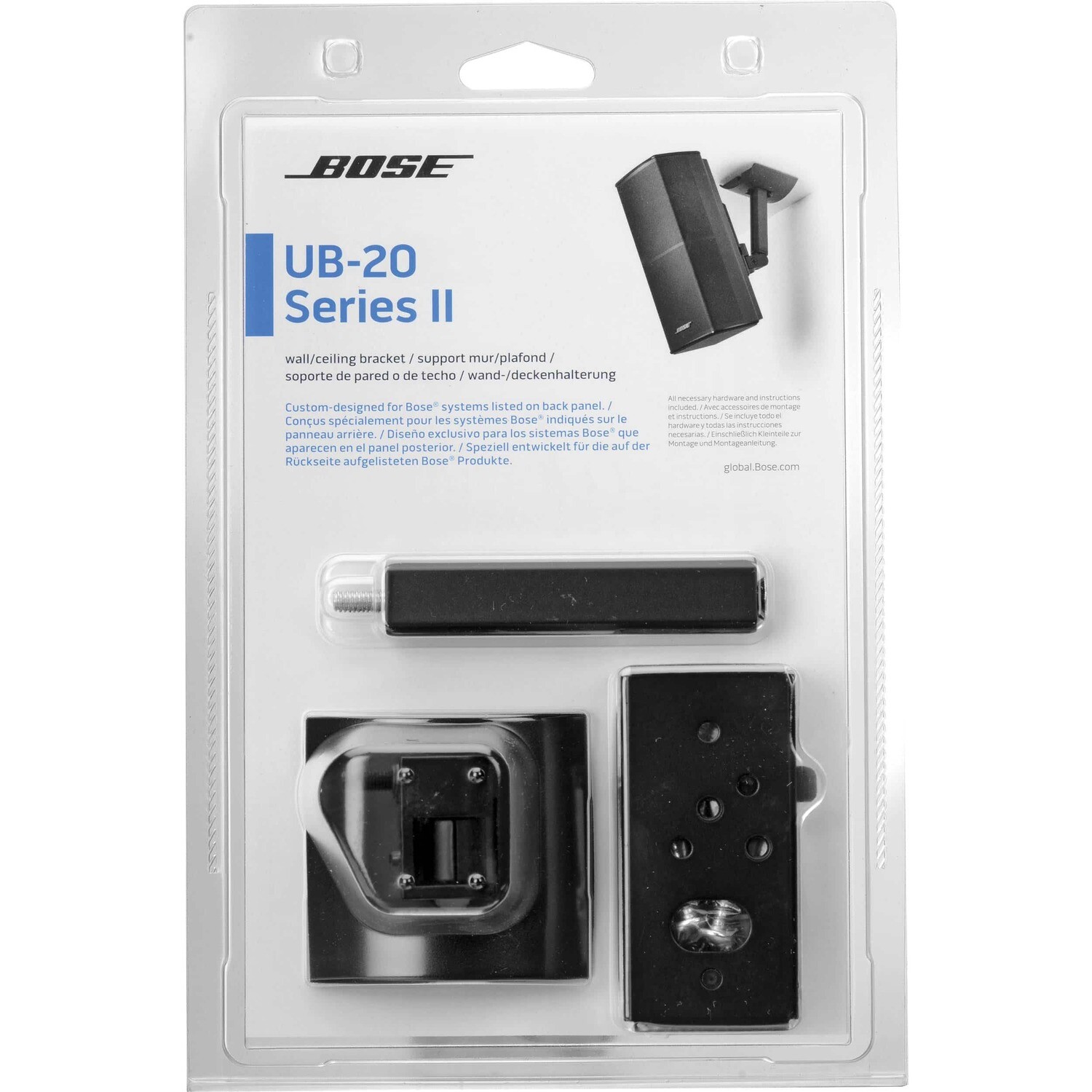 BOSE®
Product: UB-20 Series II Wall/Ceiling Bracket - Black BOSE®
Product: UB-20 Series II Wall/Ceiling Bracket - Black