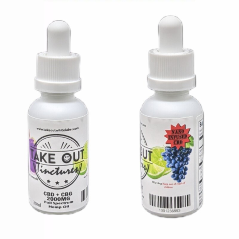 Full Spectrum Hemp Tincture Nano CBD+CBG 2000mg