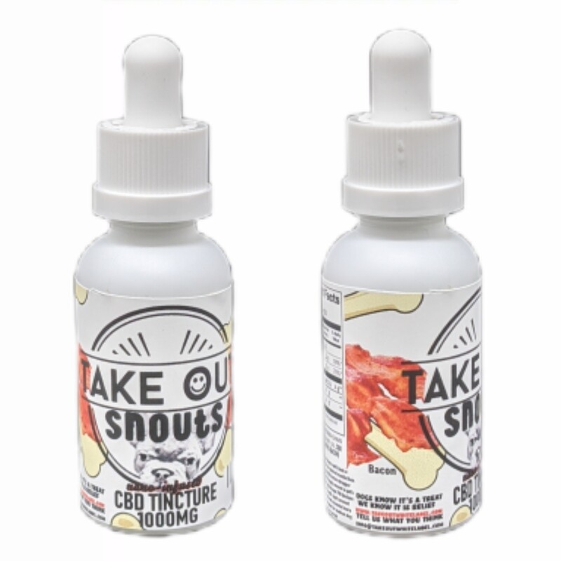 Take Out Hemp Tincture for Pets 1000mg (Bacon Flavor)