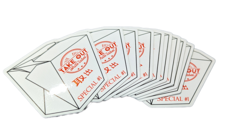 Premium Take Out Box Stickers