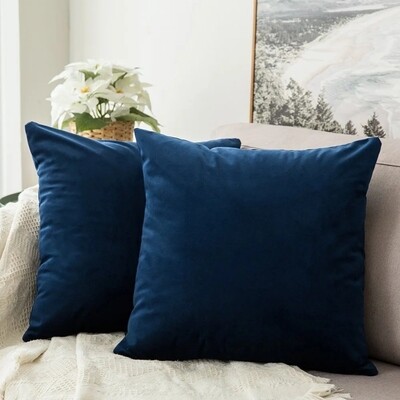 20x20 Plush Velvet Throw Pillows x2 (Covers only)