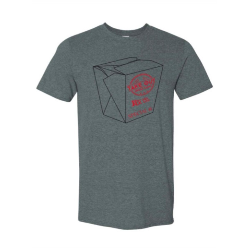 Take Out Box T Shirt Free Stickers