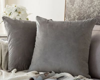 18x18 Plush Velvet Throw Pillows (Cover only)