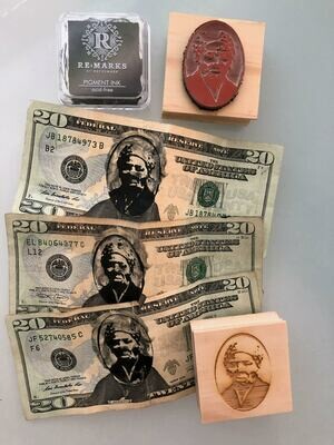 Harriet Tubman Rubber Stamp & Stamp Pad