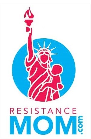 Resistance Mom 3" x 2" White Vinyl Stickers (Pack of 10)