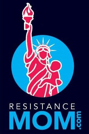 Resistance Mom 3&quot; x 2&quot; Black Vinyl Stickers (Pack of 10)