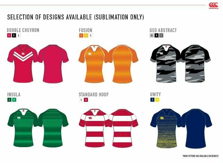 Canterbury Custom Rugby Uniforms Canterbury Made To Order Match Jersey