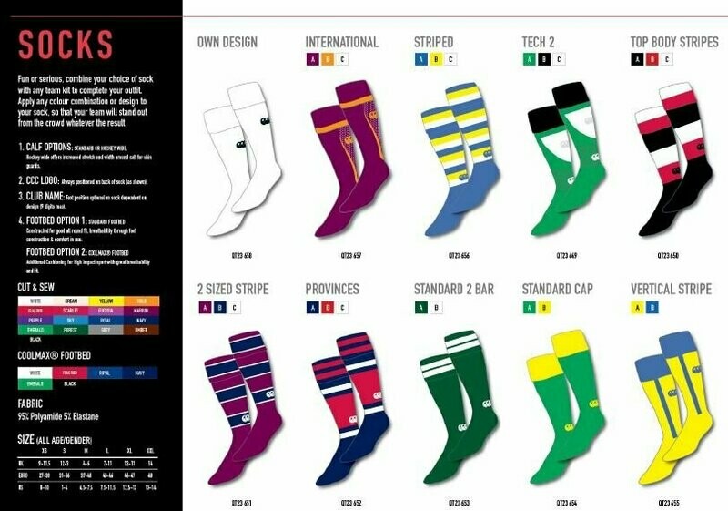 Canterbury Made To Order Socks