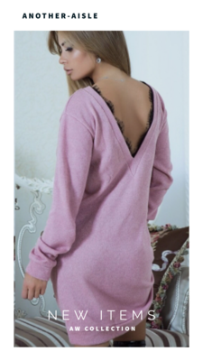 Watch My Back Sweater Dress